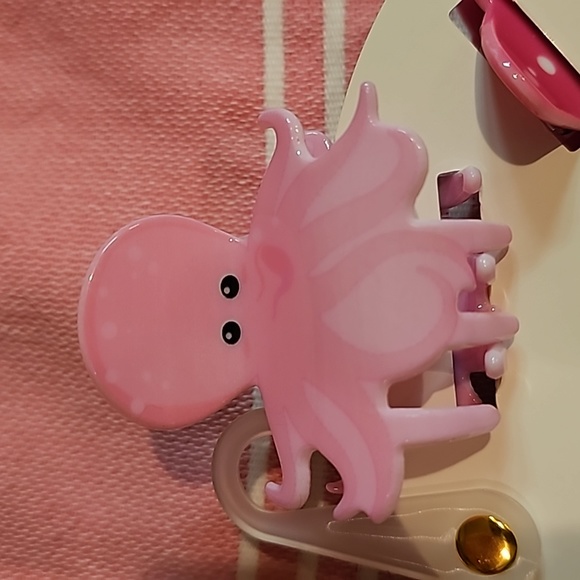 NWOT hair clips claw clip nautical sea octopus whale sailboat crab starfish - Picture 8 of 10